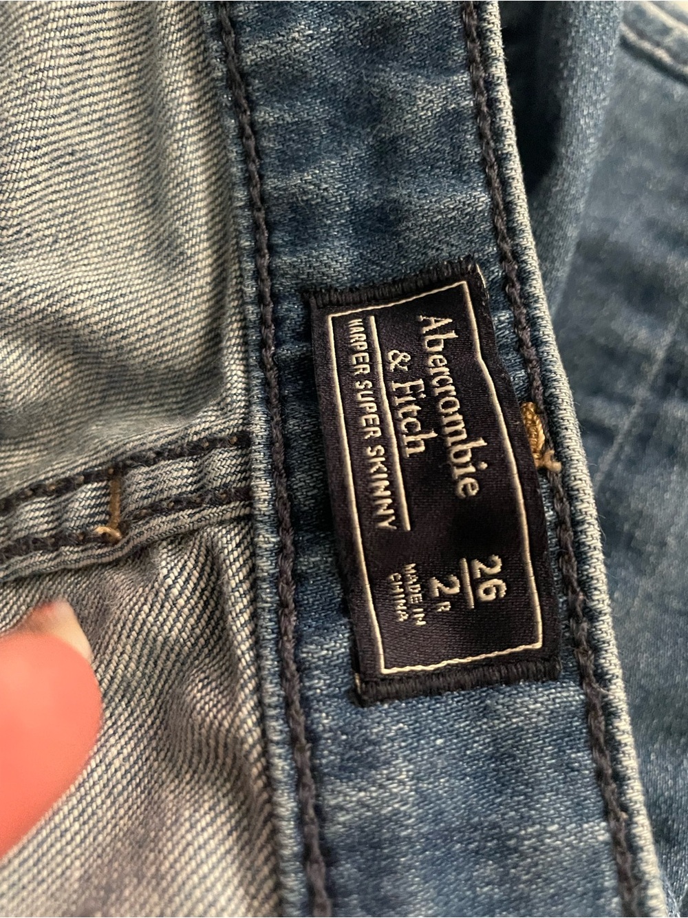 Abercrombie & Fitch Harper Super Skinny Jeans - Denim Blue